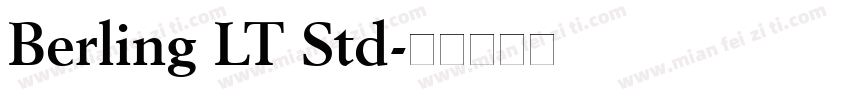 Berling LT Std字体转换